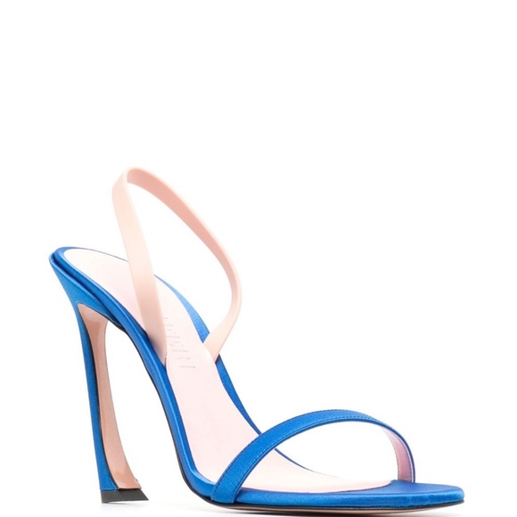 PIFERI Blue High Heel Sandals. NWOT - Picture 2 of 4